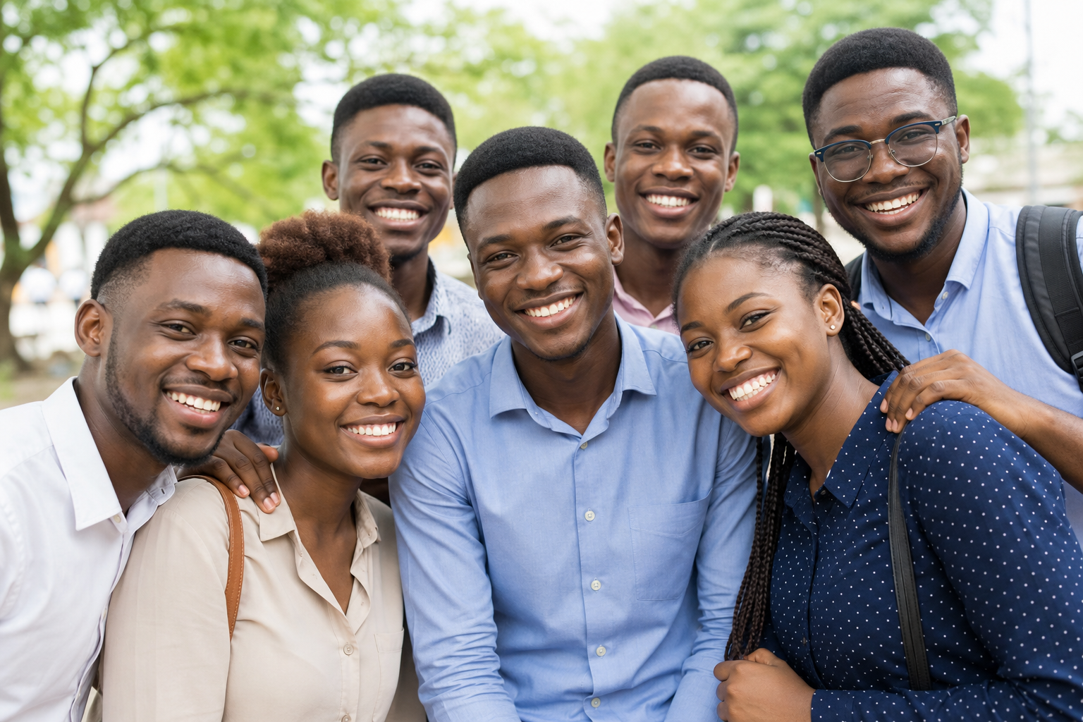 Smiling IDTM students